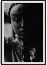 Load image into Gallery viewer, Dramatic pose in Black White Photography Portraits-Inner Strength, illustrating themes of empowerment and vulnerability.