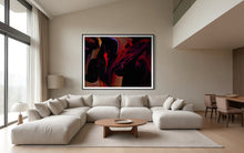 Load image into Gallery viewer, Vibrant Abstract Art Print Mingle II by Addison Jones Studio beautifully framed, showcasing brilliant colors and unique design elements. Limited edition artwork.