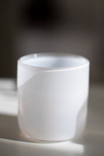 Load image into Gallery viewer, Hand Blown Artisan Glasses-Winter White Set of 2