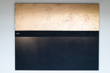 Load image into Gallery viewer, Contemporary Art-Abundance 904 by Addison Jones Studio showcasing a unique blend of gold leaf and deep black texture in a modern design, representing modern gold contemporary art.