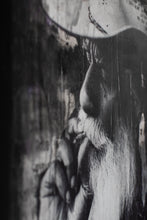 Load image into Gallery viewer, Candid shot of a Contemporary Art Cowboy portrait, beautifully layered to capture the essence of a cowboy with depth and artistic flair.