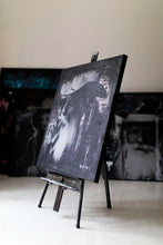 Load image into Gallery viewer, Contemporary Art Cowboy portrait highlighting the intense gaze of a cowboy, skillfully encapsulating personality and depth through layered painting.