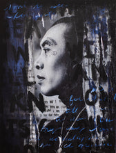 Load image into Gallery viewer, Modern Art-No New Friends 0220
"No New Friends" is a modern art painting created using multiple layers of acrylic paint, paper, and ink in a collage-style on stretched canvas. This modern art painting was created from Jones's original portrait photography taken in Ohio. This is a hand-signed piece with a certificate of authenticity.