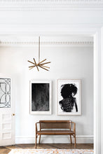 Load image into Gallery viewer, Interior design showcasing a modern art piece featuring a woman's profile with graffiti, set against a minimalist backdrop.