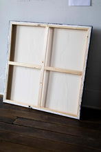 Load image into Gallery viewer, Back view of a street art canvas, highlighting its structural elements with a focus on craftsmanship and detail.Back view of a street art canvas, highlighting its structural elements with a focus on craftsmanship and detail.