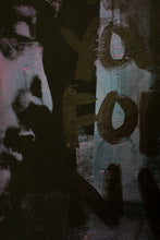 Load image into Gallery viewer, A shot of street art in a gallery setting that emphasizes the interplay of light and shadows on the artwork, showcasing its visual impact.