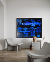 Load image into Gallery viewer, Leveling up Blue grafitti painting
