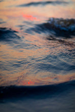 Load image into Gallery viewer, This ocean picture named &quot;Sunset Shimmer&quot; was shot on Wilmington Beach in North Carolina. This is a limited edition, hand-signed piece with a certificate of authenticity. Abundant sharing will go to the iiilibervive foundation that helps support local + faire trade designers and artisans.

E D I T I O N:
1/25

